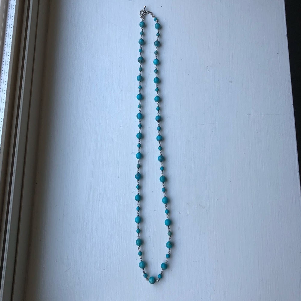 Turquoise beaded necklace